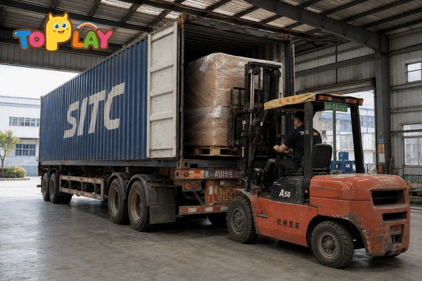 Indoor playground project timeline and shipping logistics