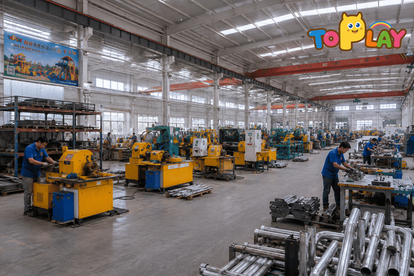 Toplay manufacturing processes and playground equipment production