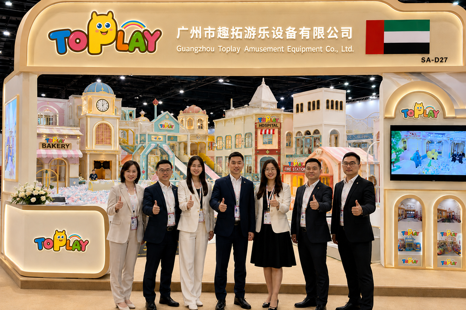 Toplay exhibition background