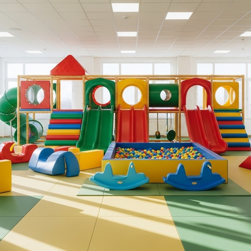 Indoor preschool playground for education and childcare settings