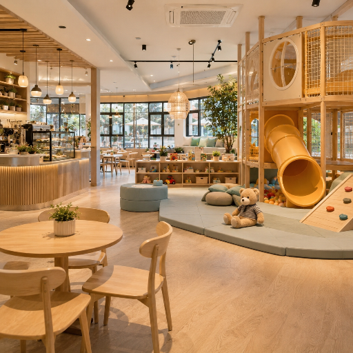 Small venue play cafe indoor playground equipment