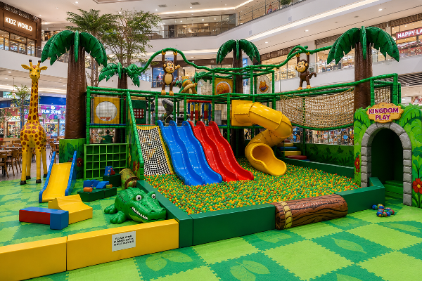 Custom themed indoor playground material compliance and design