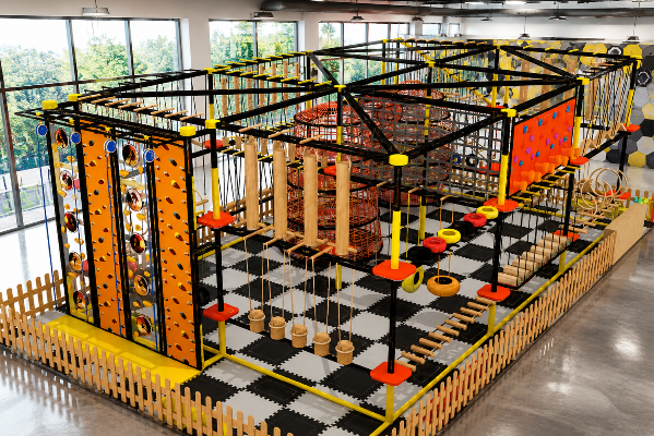 Indoor Climbing Structures and Playground Climbers Layout