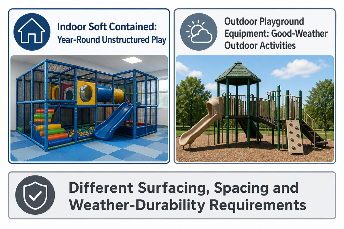 Indoor vs Outdoor — What "Childcare Playground Equipment" Searches Actually Cover — Guangzhou Toplay Amusement Equipment Co., Ltd.