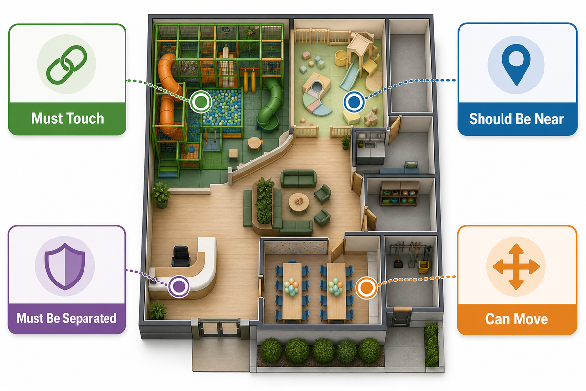 Map Adjacencies Before Drawing Attractions — Toplay