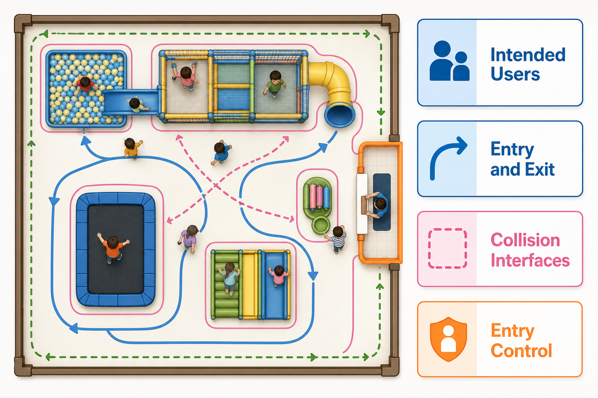 Separate Age Groups, Entry Capacity, and Collision Paths — Guangzhou Toplay Amusement Equipment Co., Ltd.
