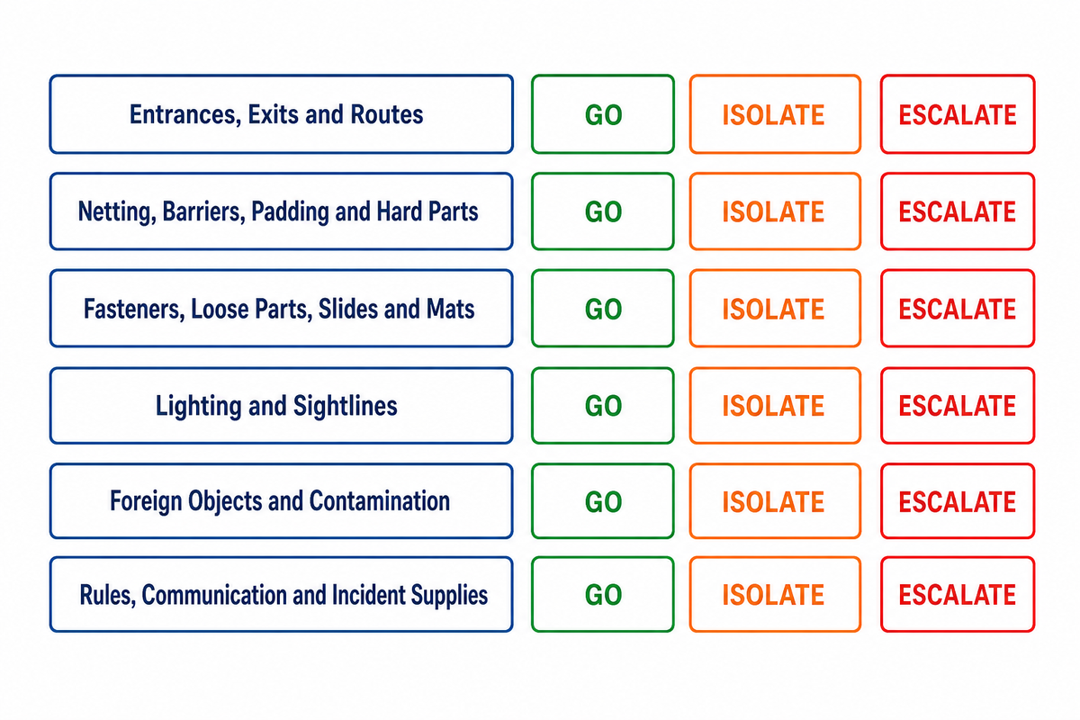 Use an Opening-Shift Stop/Go Inspection Card — Guangzhou Toplay Amusement Equipment Co., Ltd.
