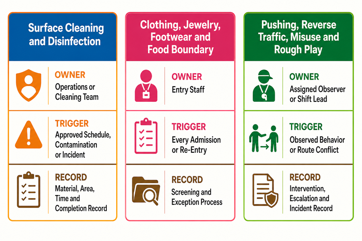 Keep Hygiene, Clothing, and Play-Behavior Controls Separate — Guangzhou Toplay Amusement Equipment Co., Ltd.