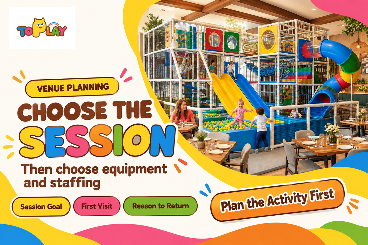 Define the guest goal, first-visit service and reason to return before selecting a venue's climbing equipment.
